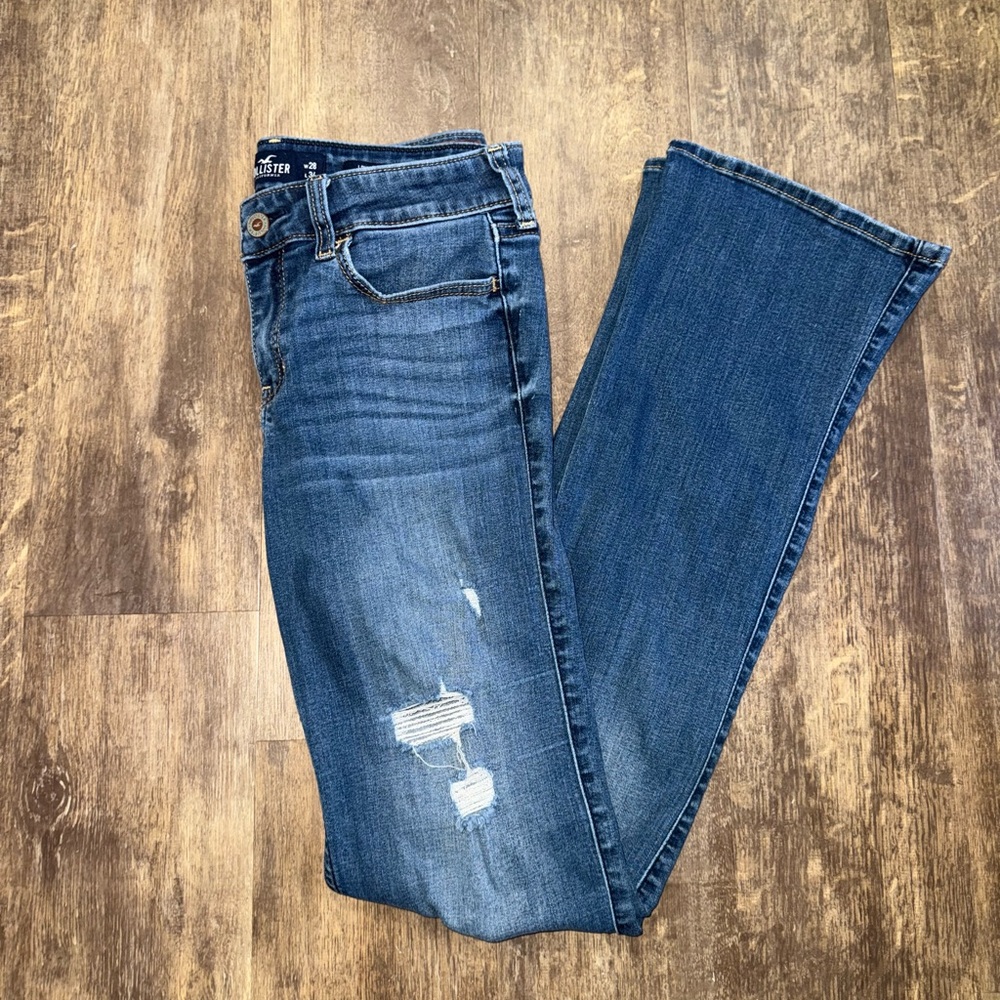 Hollister Women's Blue Boot Cut Jeans